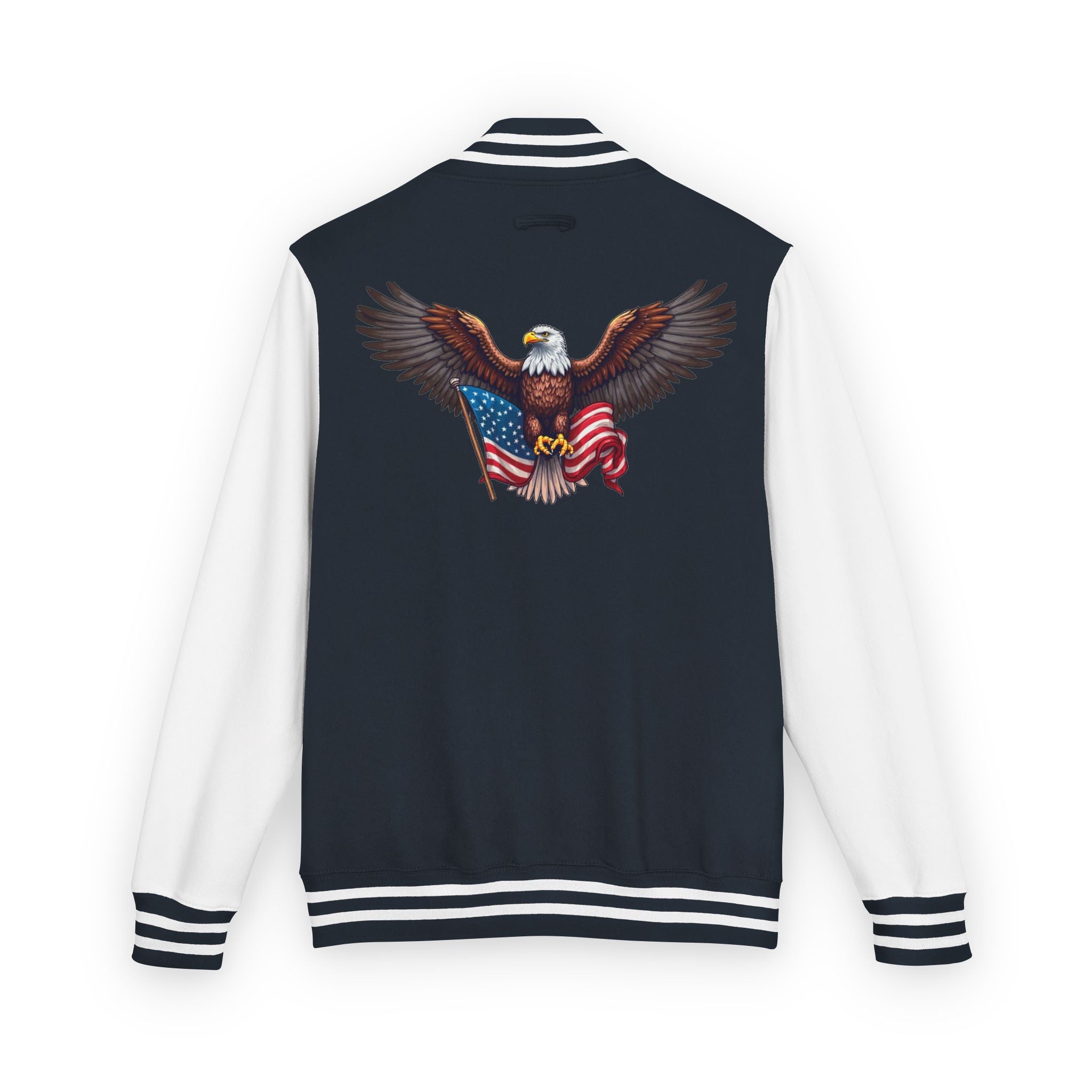 Patriotic Bald DJTgear Varsity Jacket