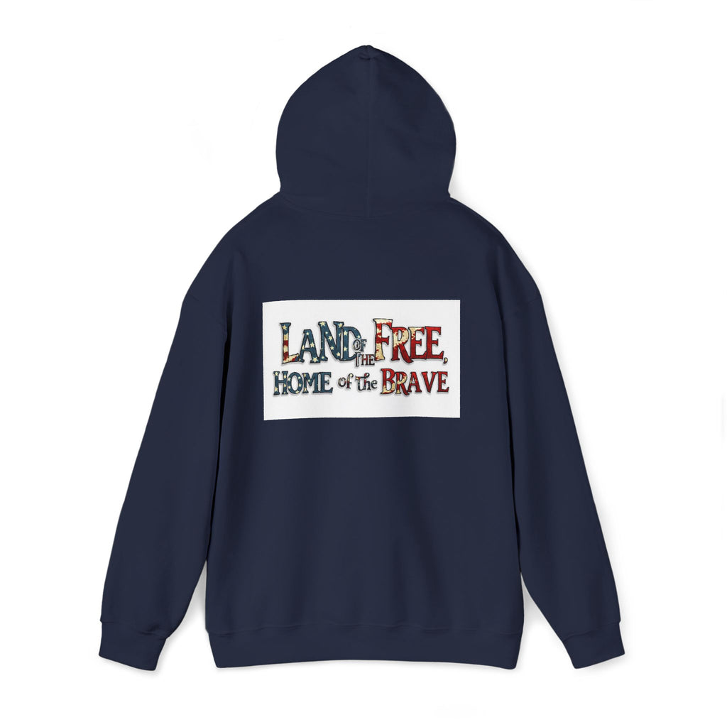 American 'Land of the Free, Home of the Brave' Hoodie