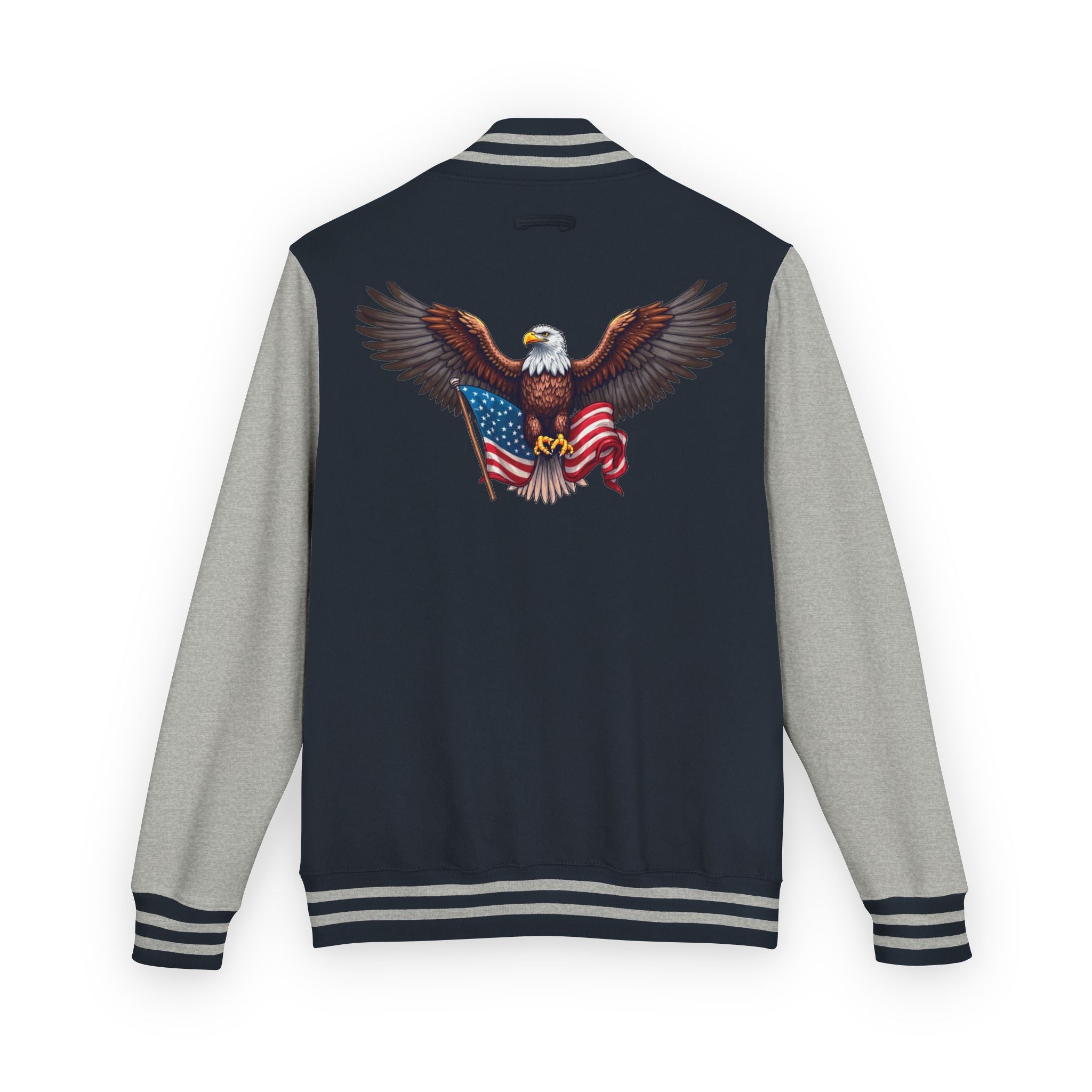 Patriotic Bald DJTgear Varsity Jacket