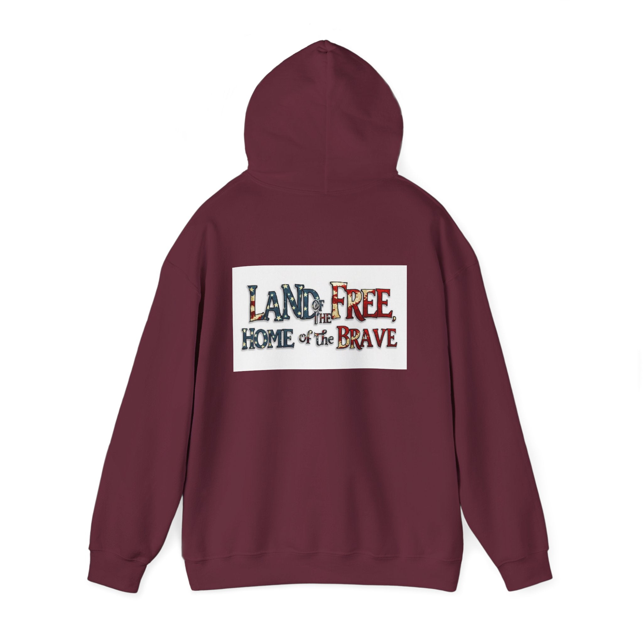 American 'Land of the Free, Home of the Brave' Hoodie