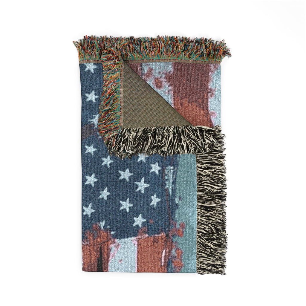 Woven American Soldier Blanket
