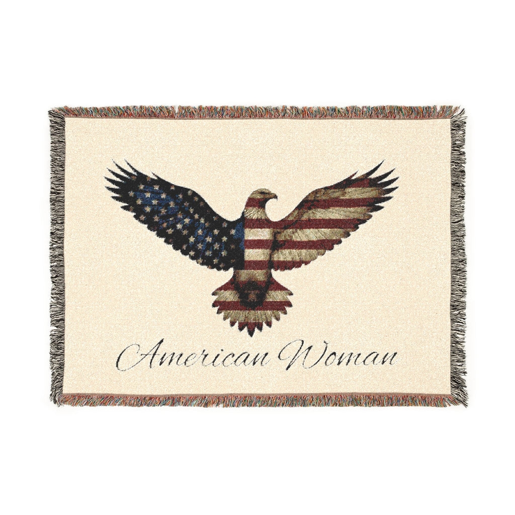 American Woman Woven Blanket