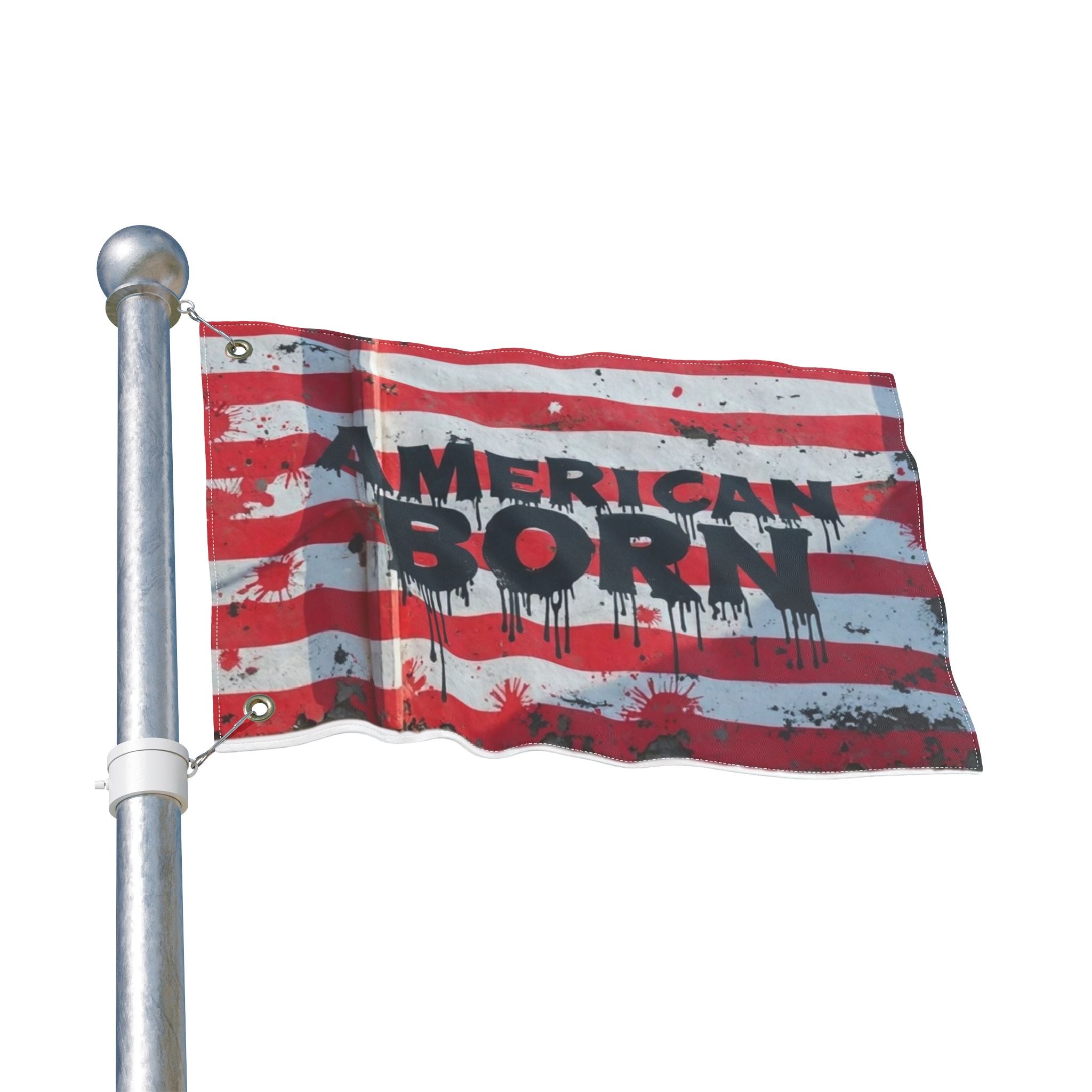 American Born Double-Sided Flag