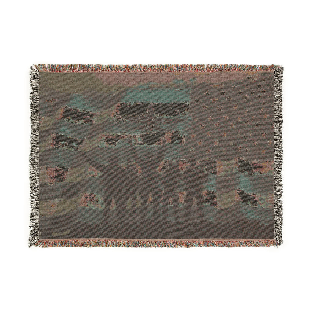 Woven American Soldier Blanket