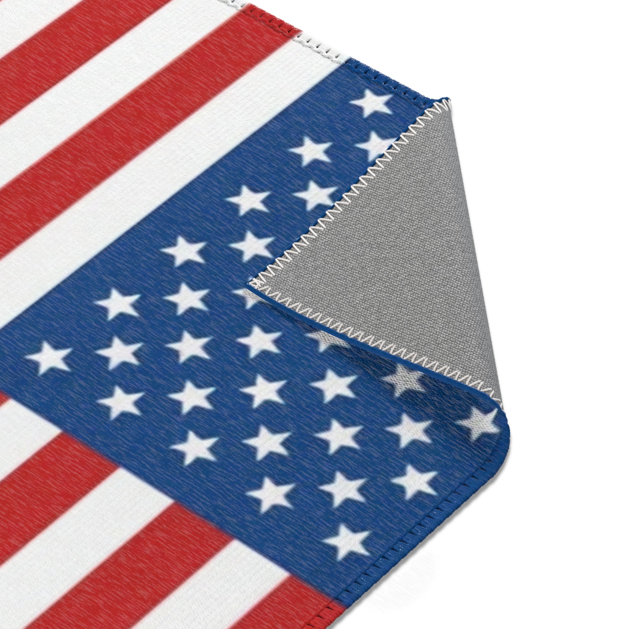 Patriotic Stars & Stripes Accent Rug