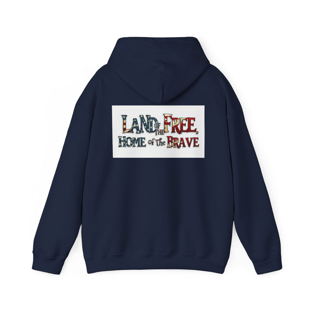 American 'Land of the Free, Home of the Brave' Hoodie
