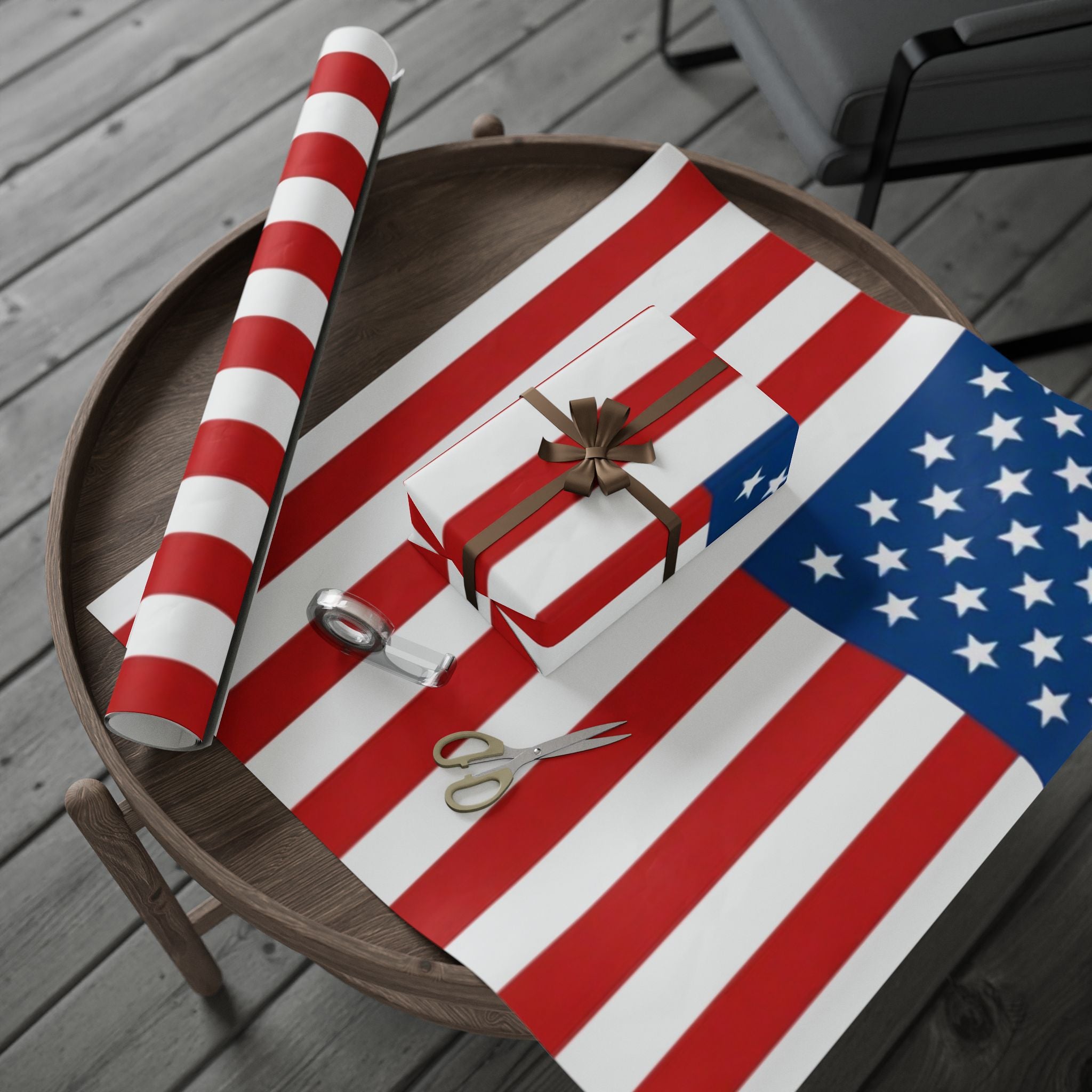 American Flag Wrapping Paper
