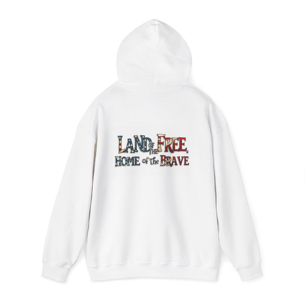 American 'Land of the Free, Home of the Brave' Hoodie