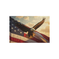 Patriotic Bald Eagle Outdoor Rug