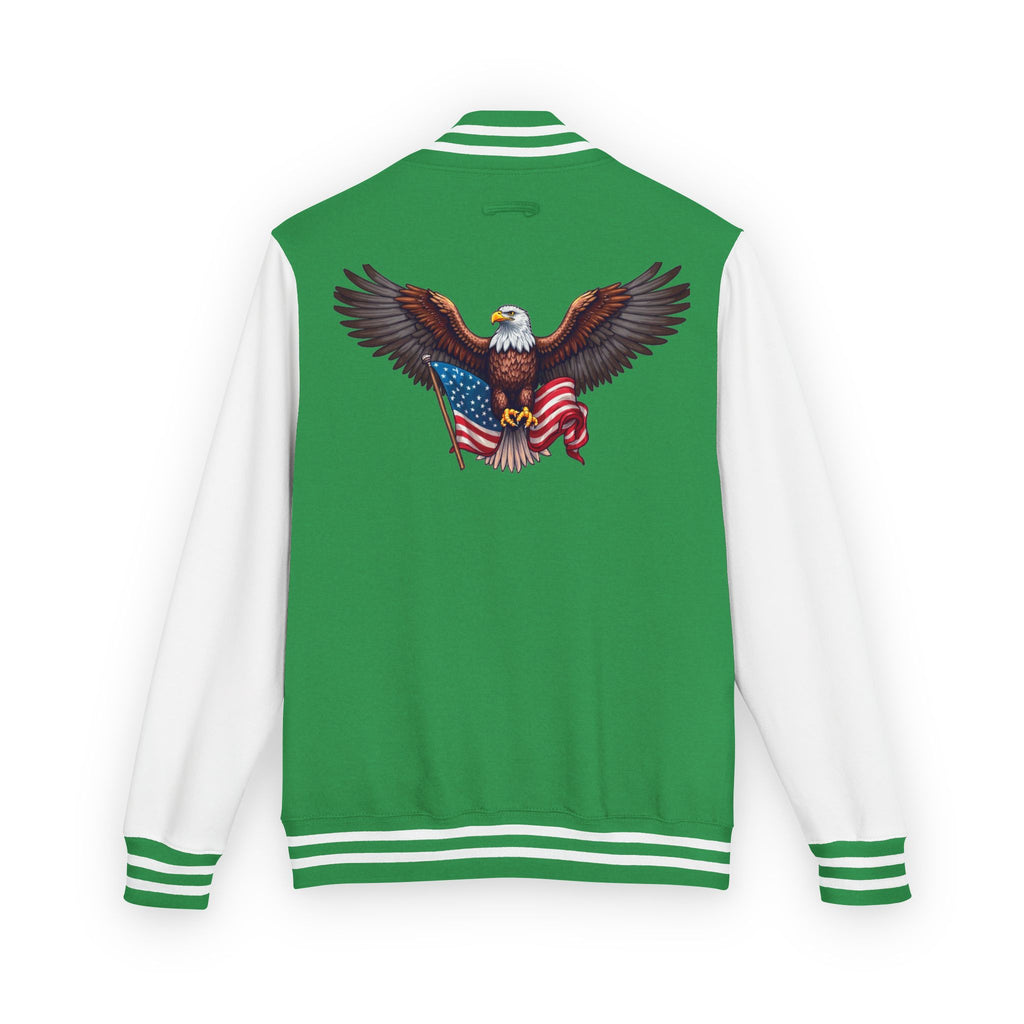 Patriotic Bald DJTgear Varsity Jacket