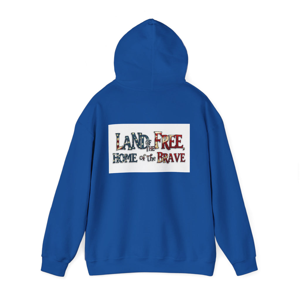 American 'Land of the Free, Home of the Brave' Hoodie