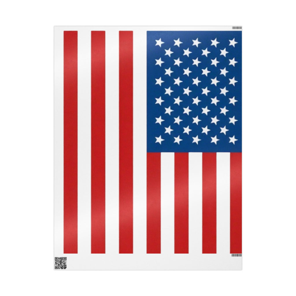 American Flag Wrapping Paper