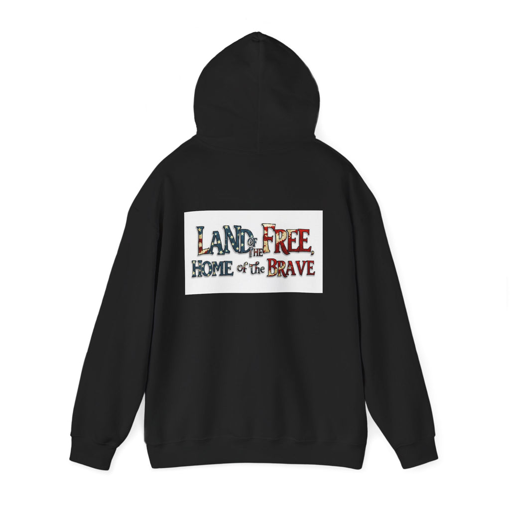 American 'Land of the Free, Home of the Brave' Hoodie