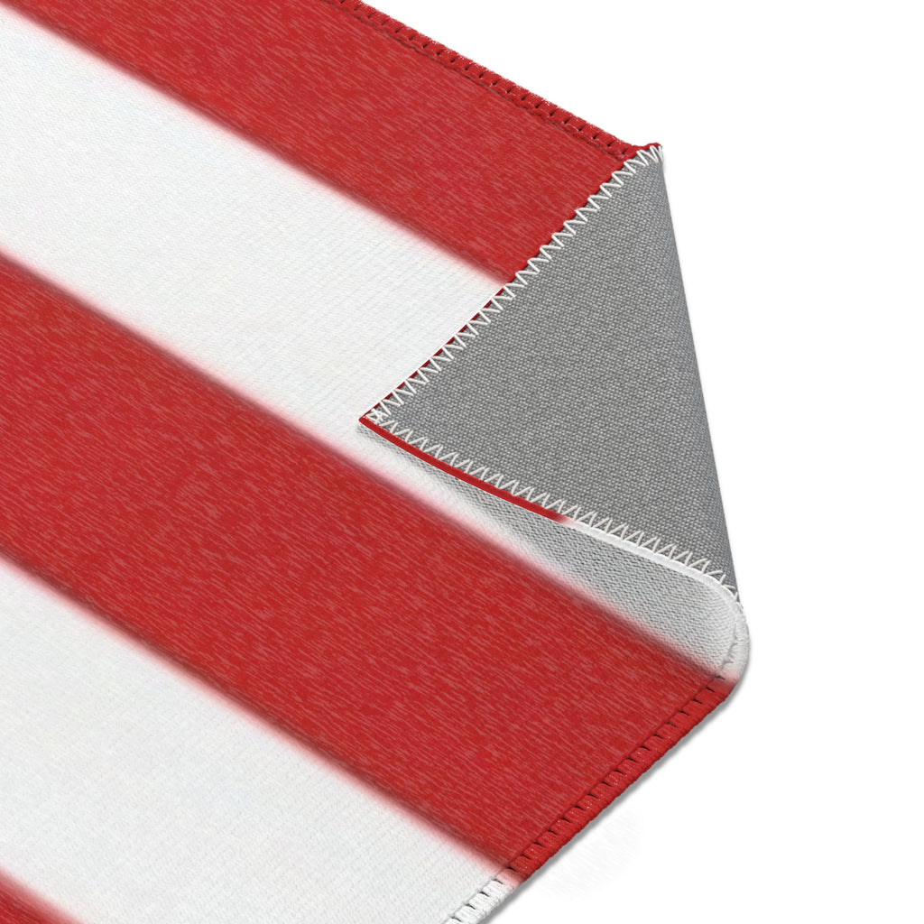 Patriotic Stars & Stripes Accent Rug