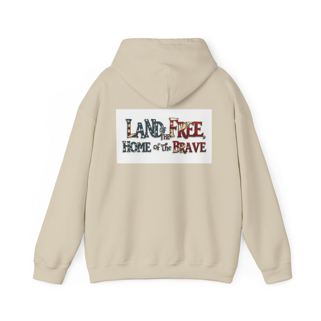 American 'Land of the Free, Home of the Brave' Hoodie
