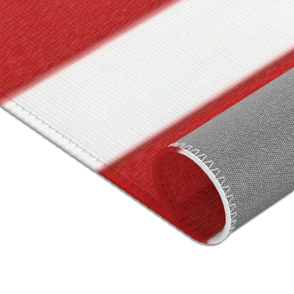 Patriotic Stars & Stripes Accent Rug