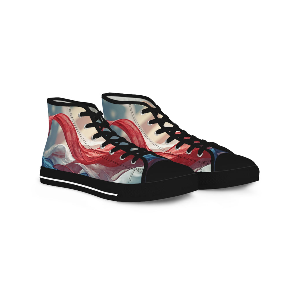 Patriotic Red & Blue High Top Sneakers