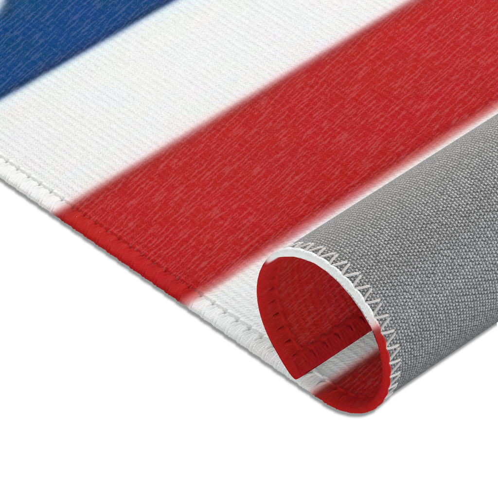 Patriotic Stars & Stripes Accent Rug