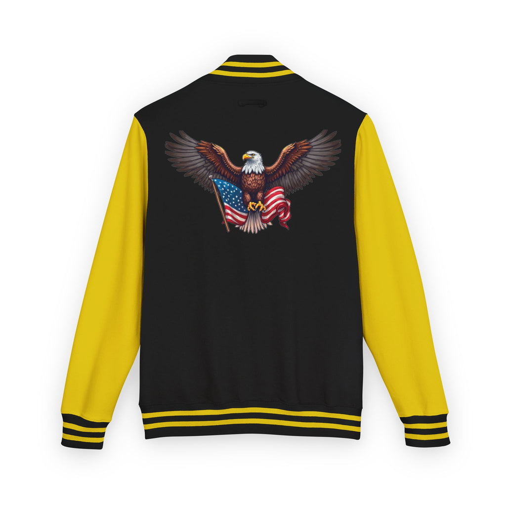 Patriotic Bald DJTgear Varsity Jacket