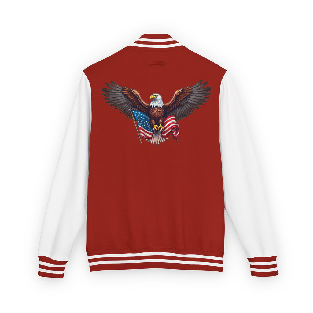 Patriotic Bald DJTgear Varsity Jacket