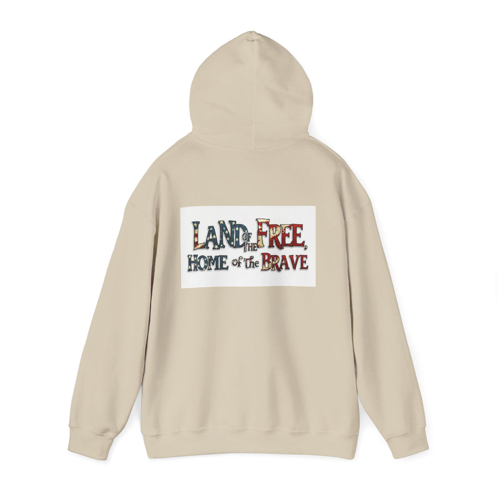 American 'Land of the Free, Home of the Brave' Hoodie