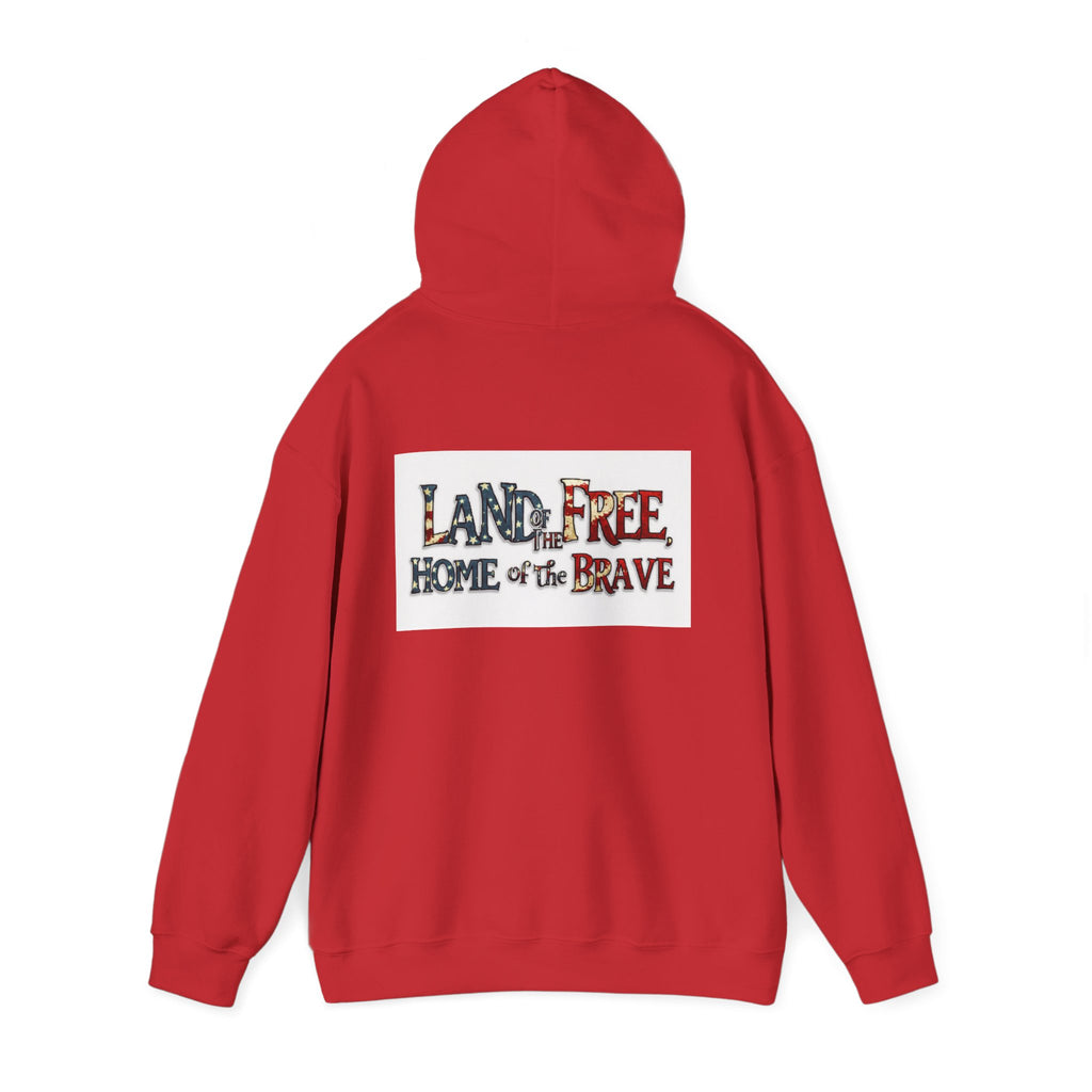 American 'Land of the Free, Home of the Brave' Hoodie