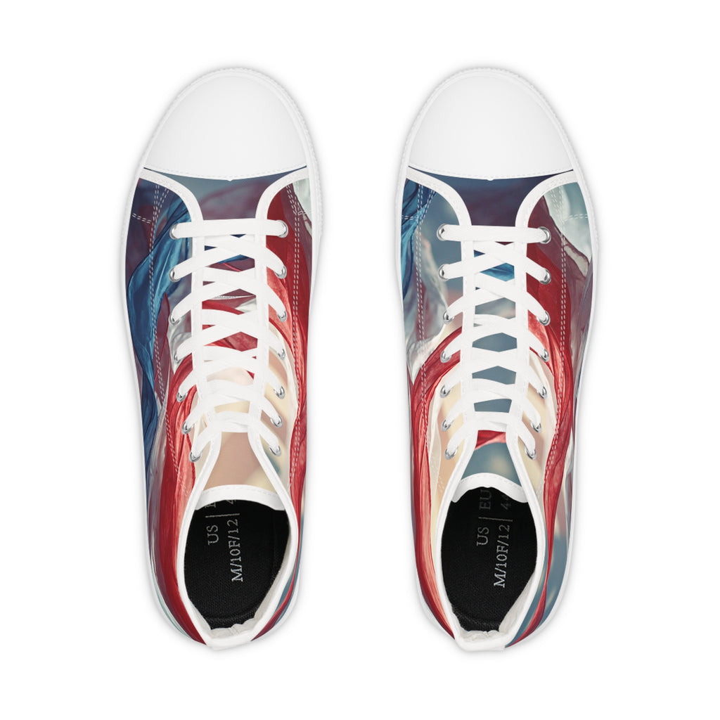 Patriotic Red & Blue High Top Sneakers