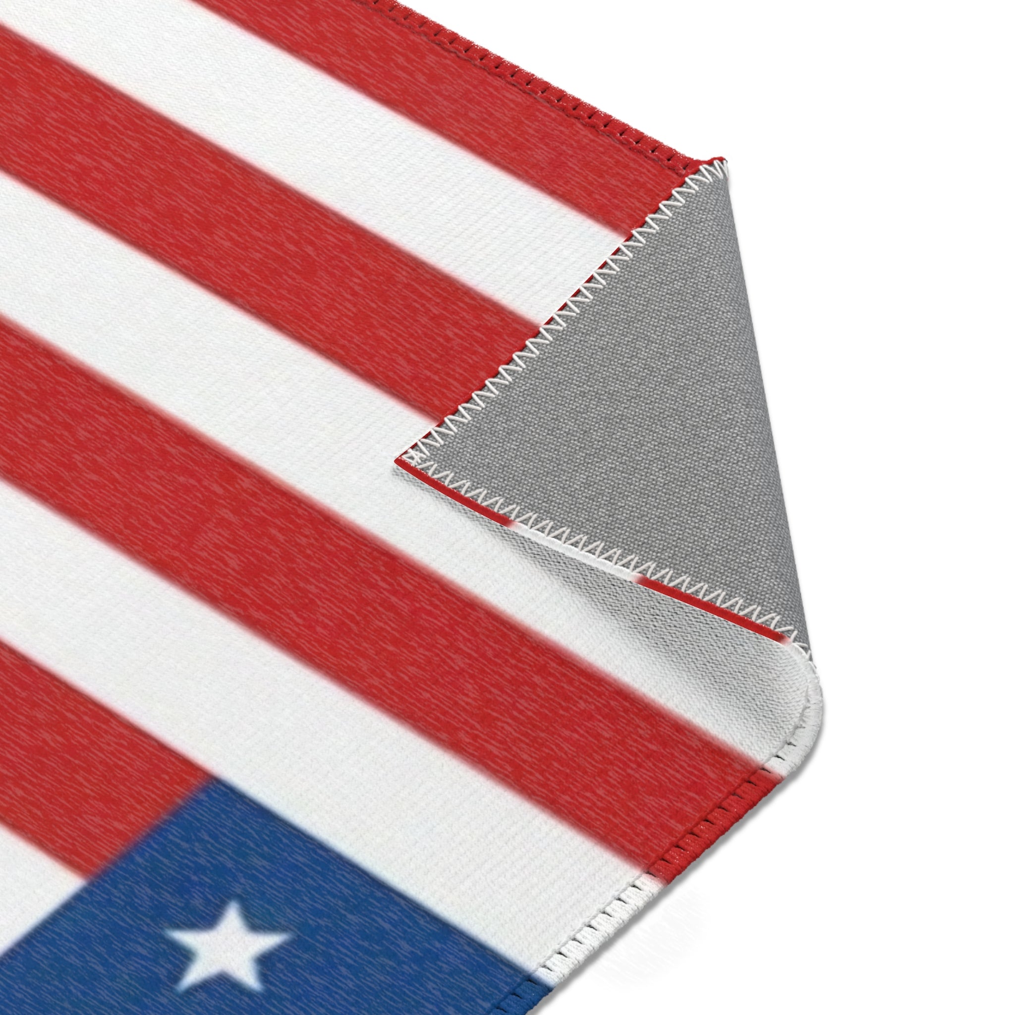 Patriotic Stars & Stripes Accent Rug