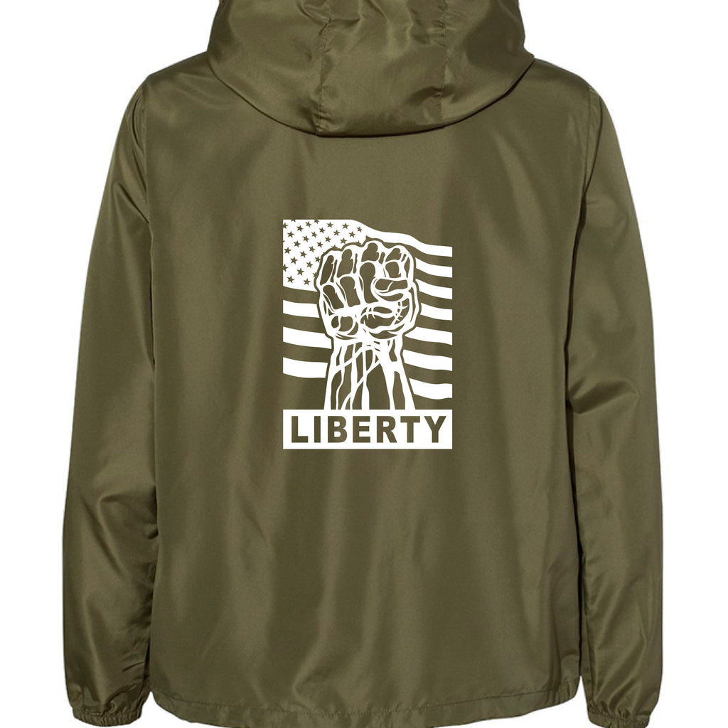 Army/ Black Zipper - BACK