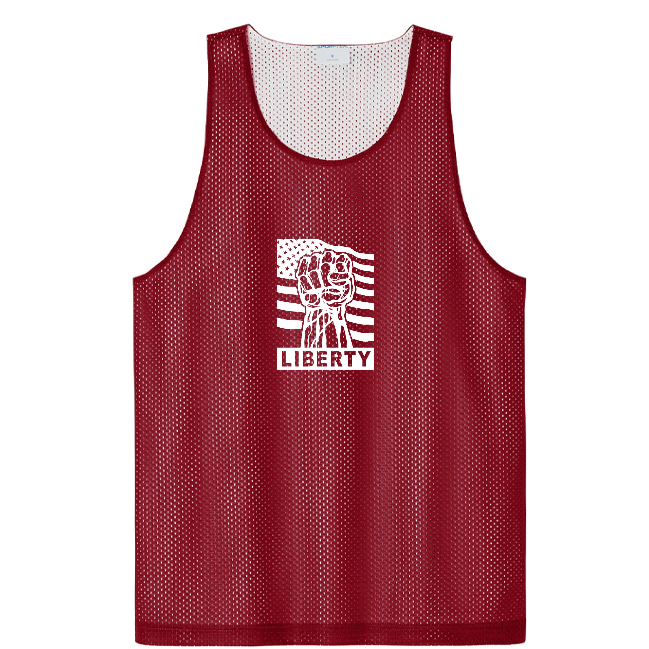 Deep Red/ White - FRONT