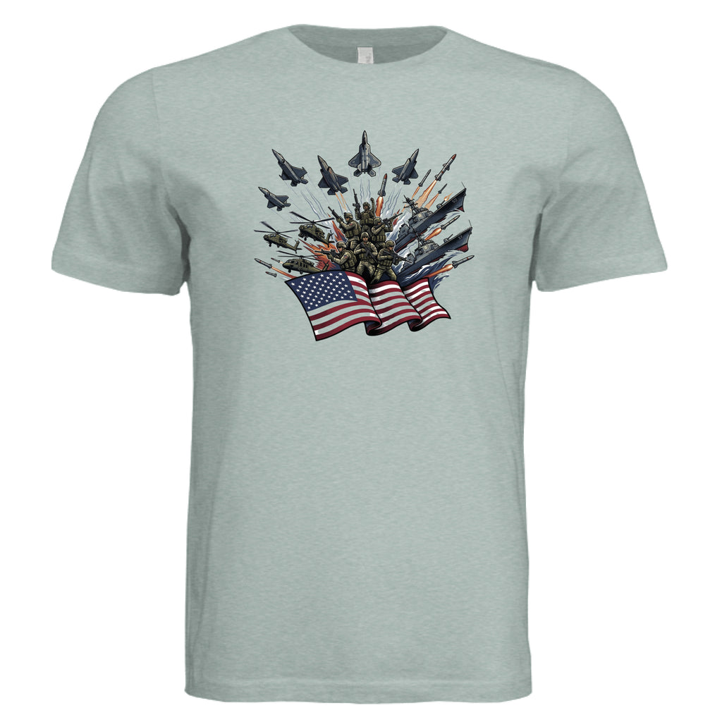 Dusty Blue Triblend - FRONT