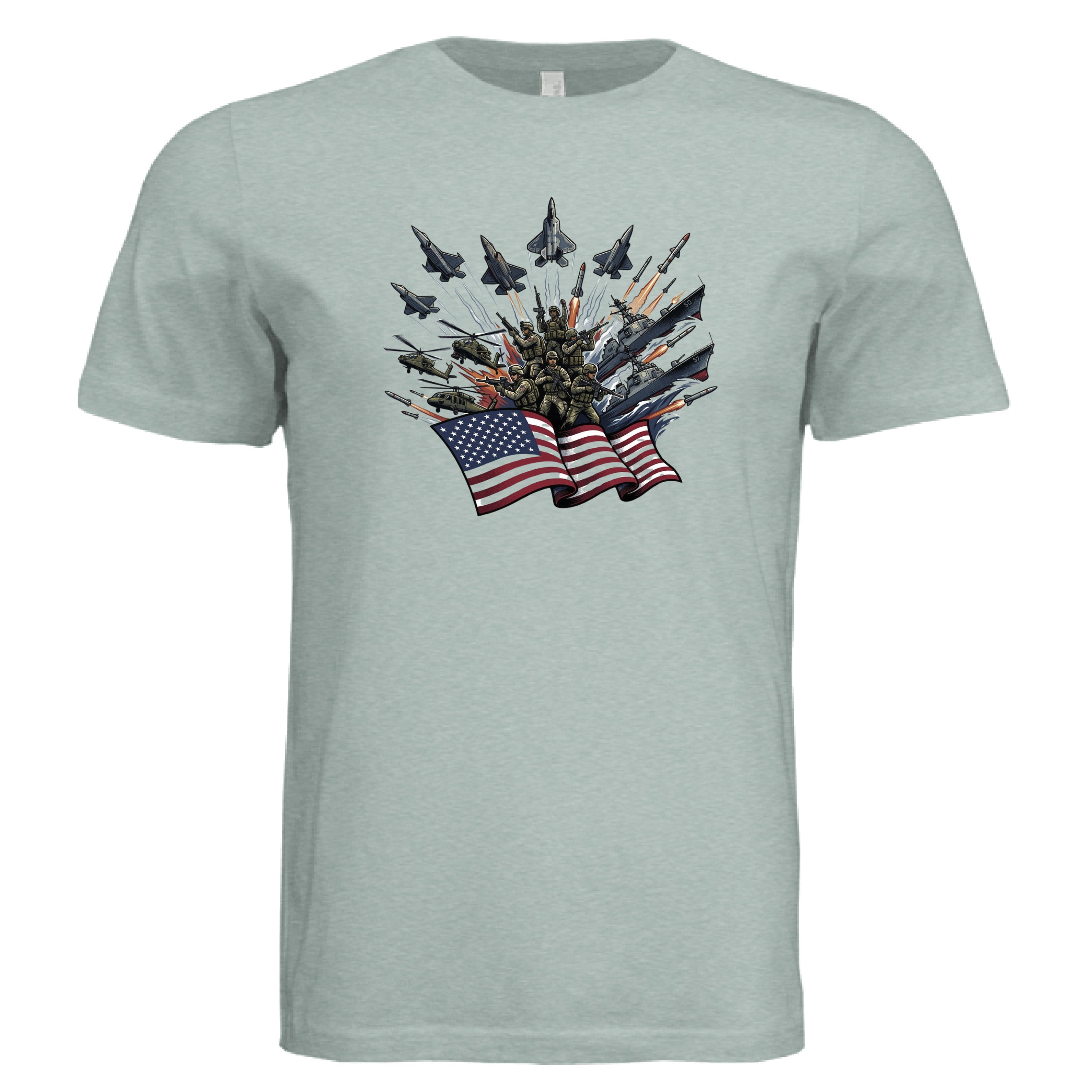 Dusty Blue Triblend - FRONT